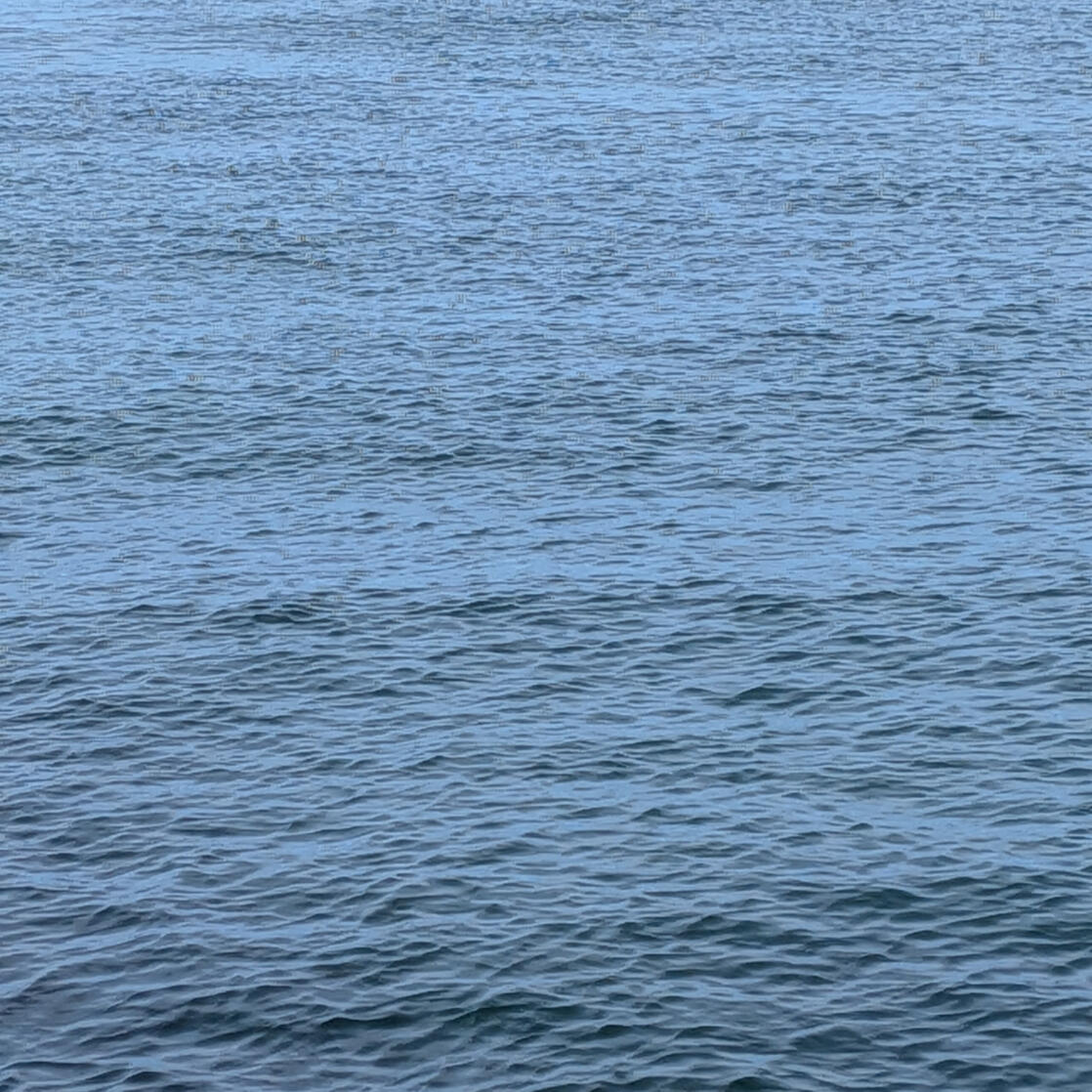 A close up of the ocean.